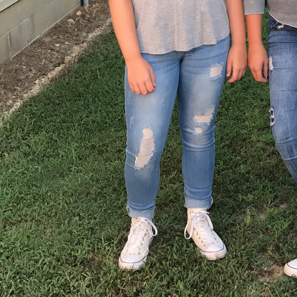 Ripped Blue Jeans